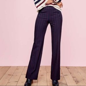 NWOT LOFT Trousers in Sailor Stripes